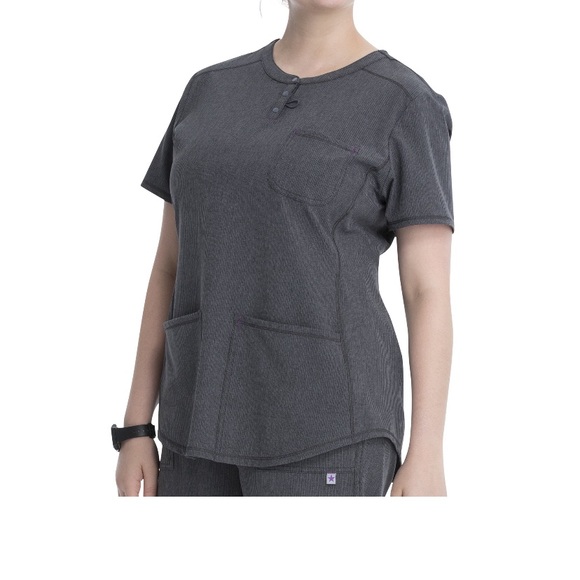 S or XS NWT Scrubstar Women's Supreme Stretch
Antimicrobial Heather V-Neck
Scrub - Picture 5 of 10